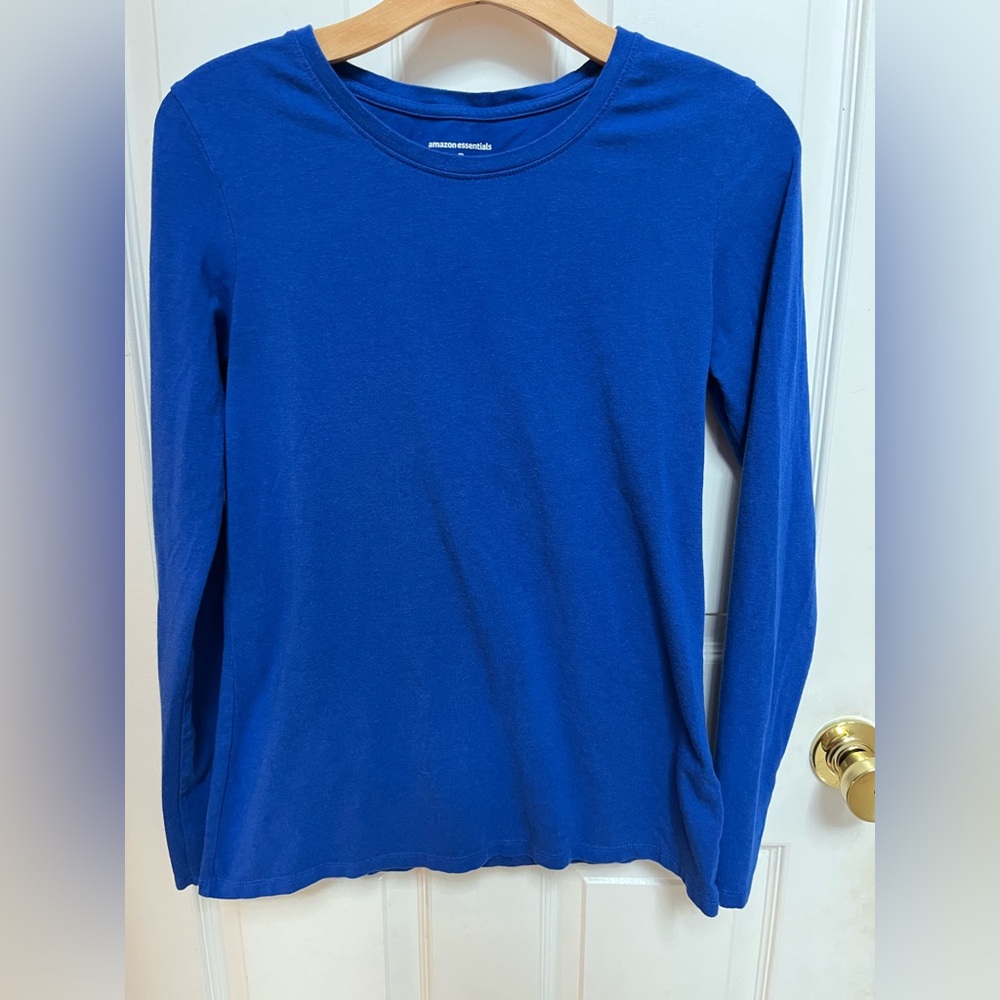 Amazon Essentials Vibrant Blue Crew Neck Tee